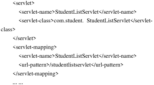 Student List Servlet.java